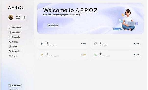 Aeroz dashboard