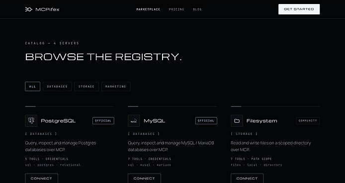 MCPifex MCP server marketplace