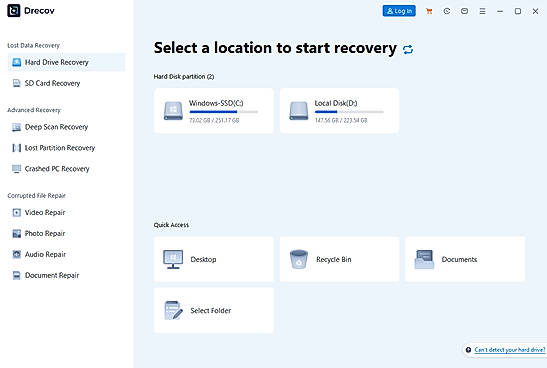 Step 1. Select Storage Location