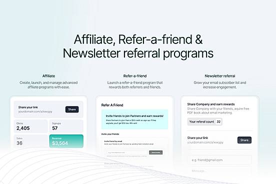 Affiliate & referral programs