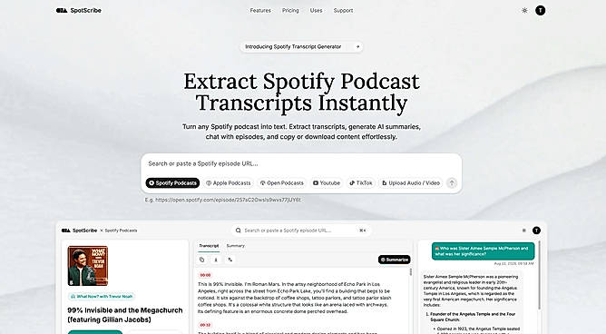 Spotify Pocast Transcript Generator