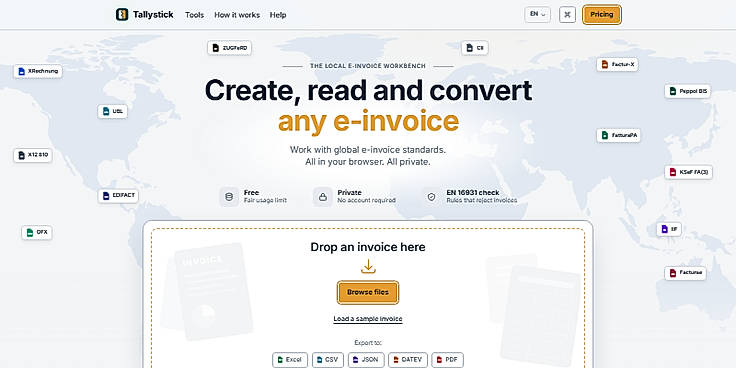 Create, read and convert any e-invoice