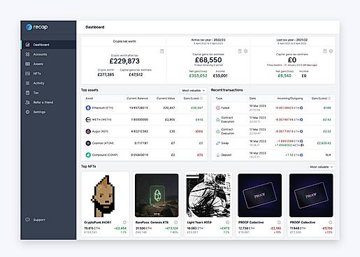 Recap Dashboard