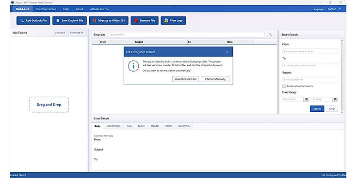 Download and install the Aryson OST Viewer Tool on your device.