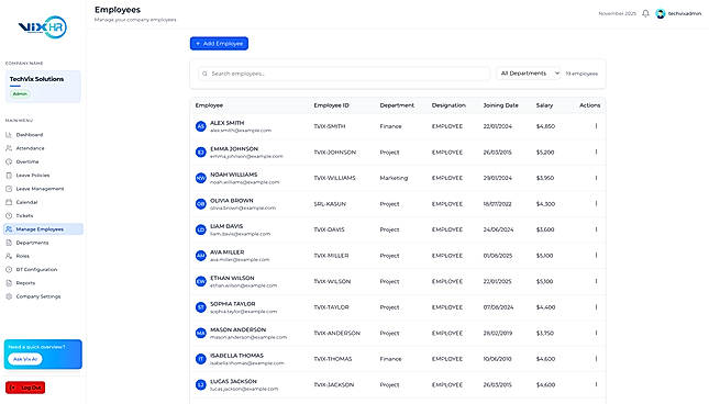 Employee Dashboard