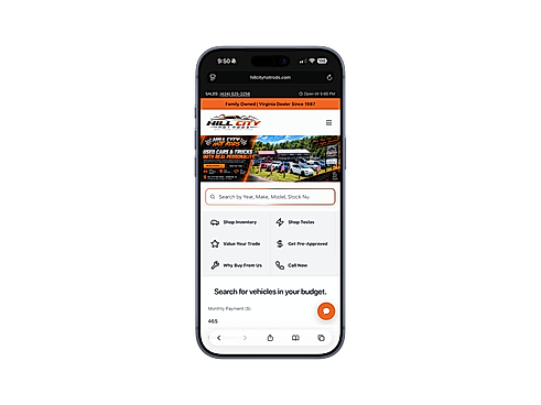 Hill City Hot Rods Website Showcase