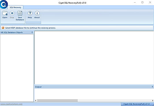 Install and Run the Cigati SQL Recovery Tool.