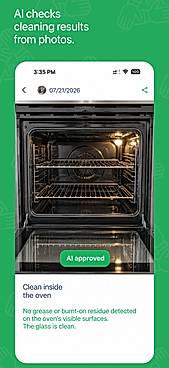 AI photo verification of completed cleaning tasks
