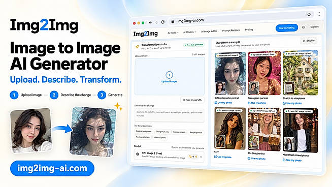 Transform photos with multiple AI models, no sign-up required