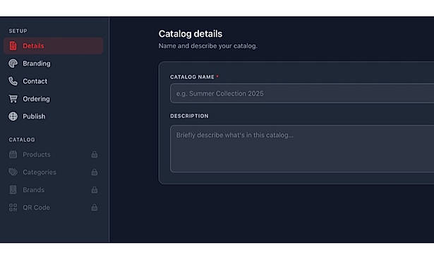 Create a catalog