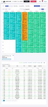 Game bookings and event calendar