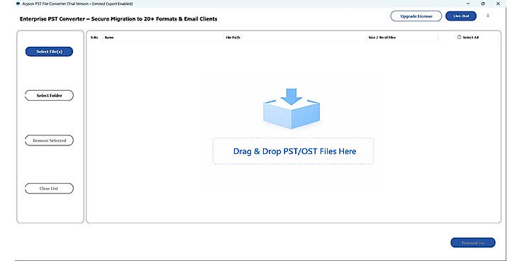 Download and launch the Aryson PST Converter Tool on your system.