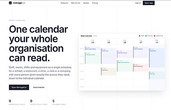 One Calendar for Your Entire Organisation