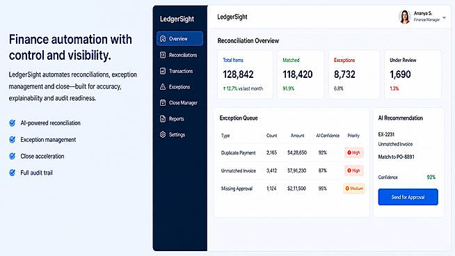 Ledgersight workflow
