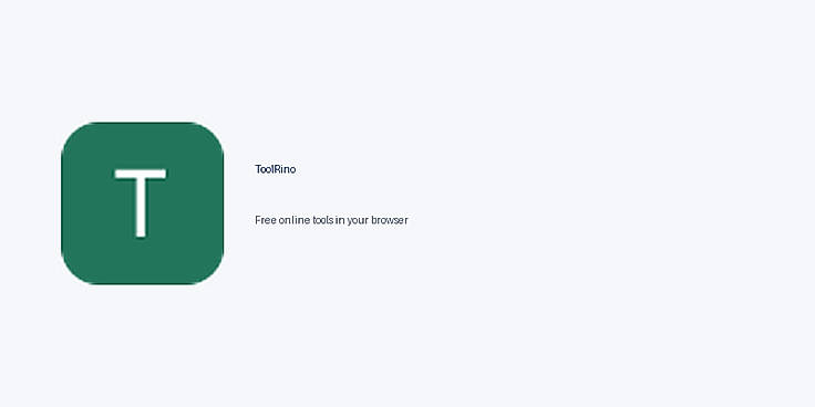 ToolRino - Free Browser Tools