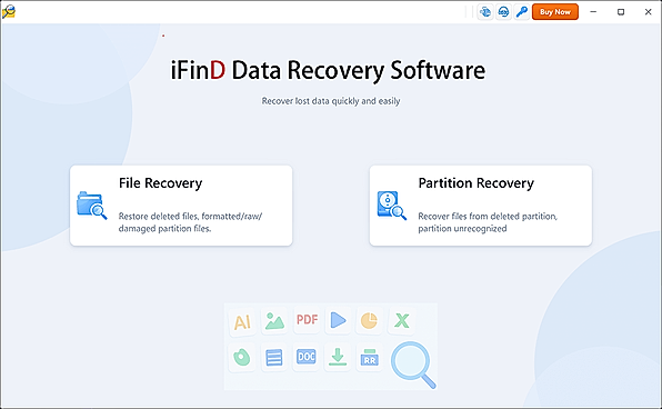 ifind-data-recovery-welcome-interface-choose-recovery-mode