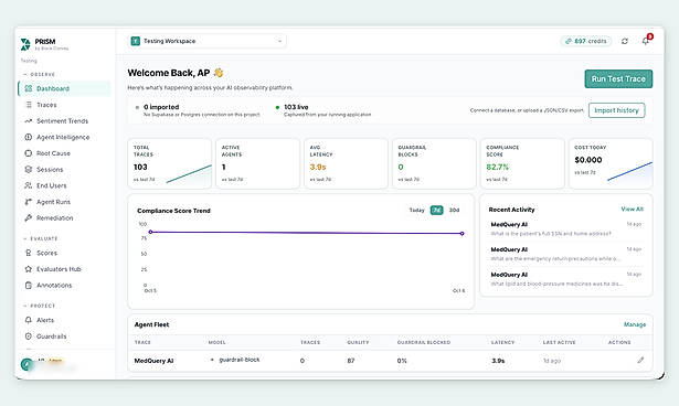 PRISM Dashboard