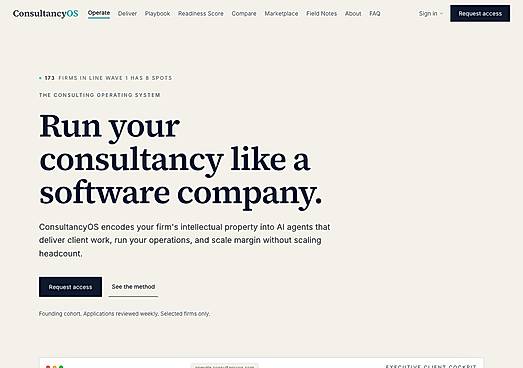 ConsultancyOS: the operating system for modern consultancies.