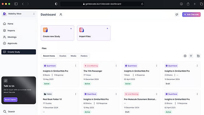 Decode Dashboard