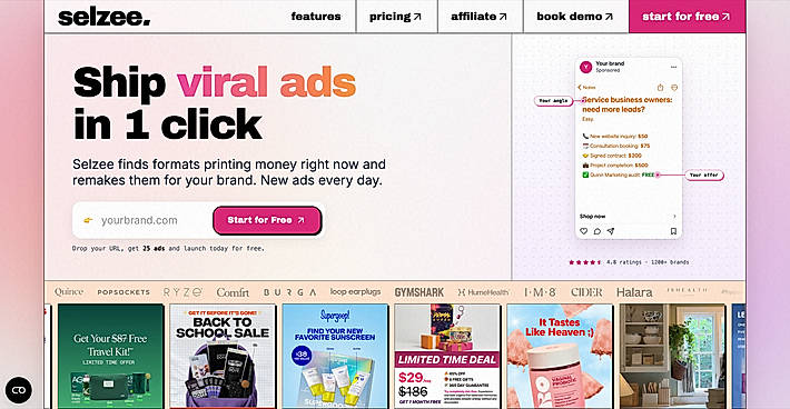Selzee home page