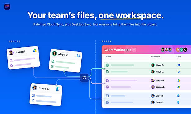 Your team's files, one workspace.