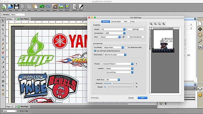 EasyCut Pro Settings