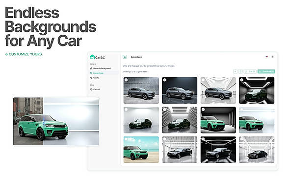 Wide range of background options