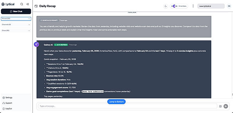Lytical AI-Assistant Quincy