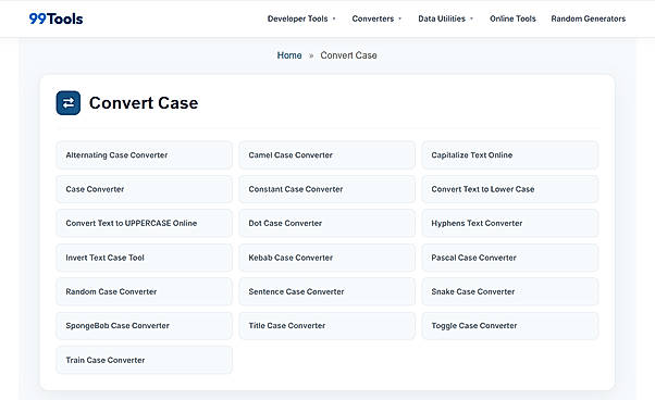 Case Converter Tools
