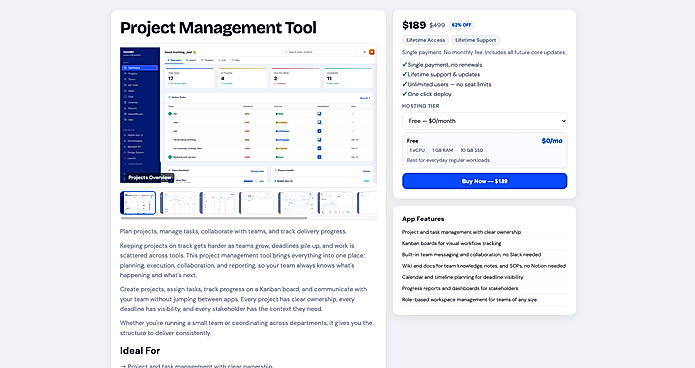Saasby Project Management Tool