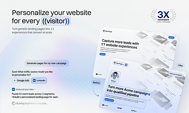 Personalize your website for every visitor