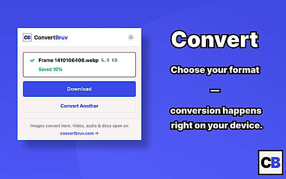 Files never leave your device