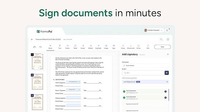 Quick E-Sign Workflows