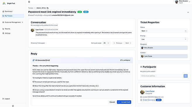 AI assisted replies
