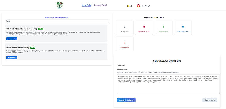 Employee Ideas portal