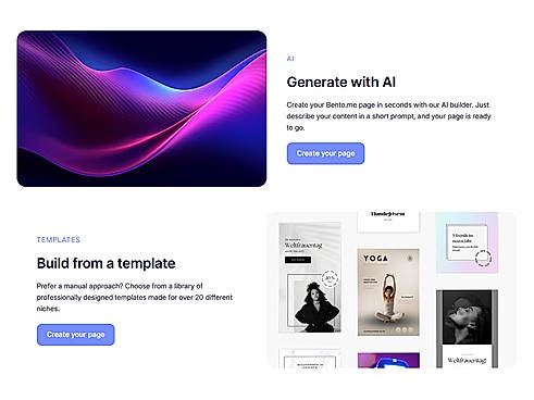 Bento.me features