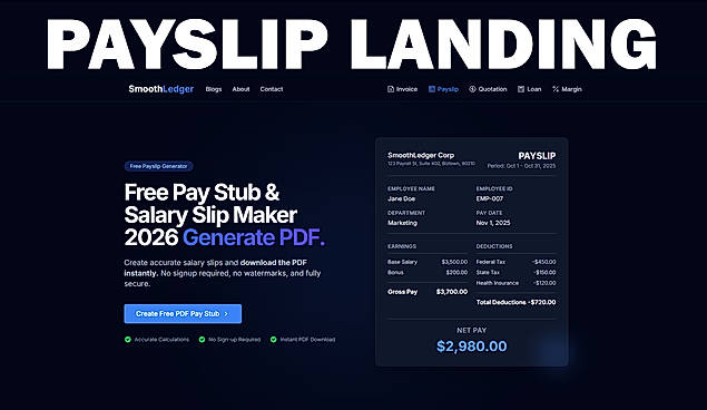 PaySlip Landing