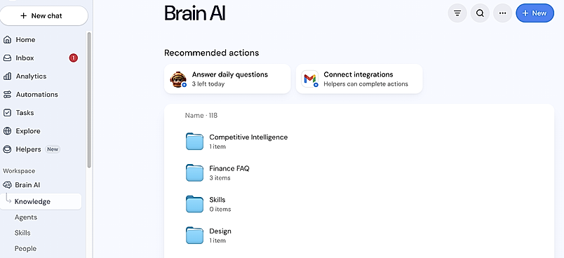 Brain AI interface