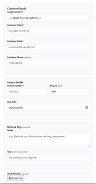 Creating an Invoice Reminder