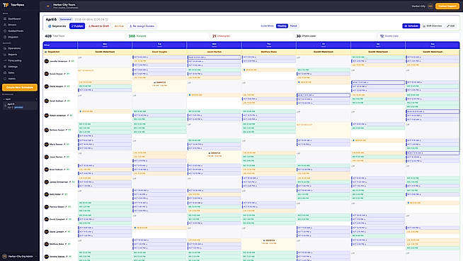 Complete Schedule View with Driver Load Balancing
