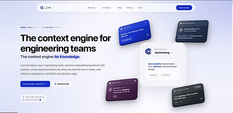 Lem AI (getlem.ai) Landing Page