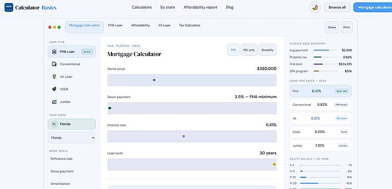 Mortgage calculator