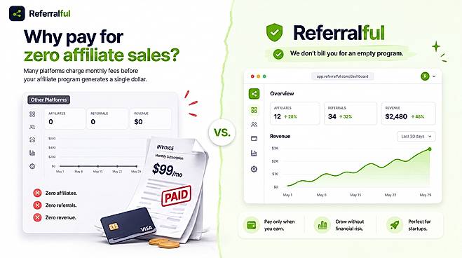 How Referralful compares to Rewardful, Tolt, and FirstPromoter