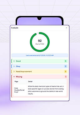 Evaluate and Improve Every Proposal Before You Send