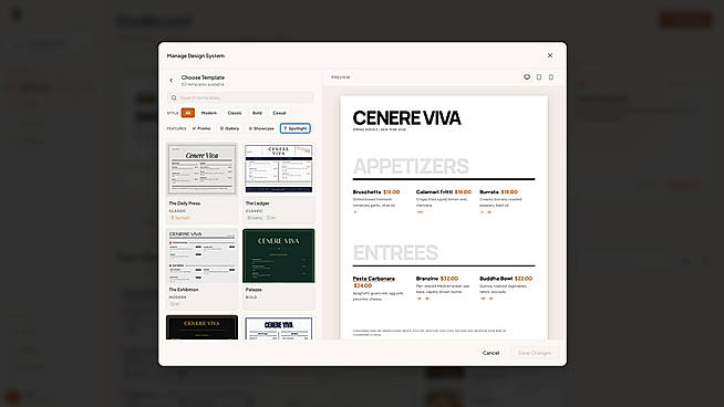 Every template is print-first: what you design is what prints