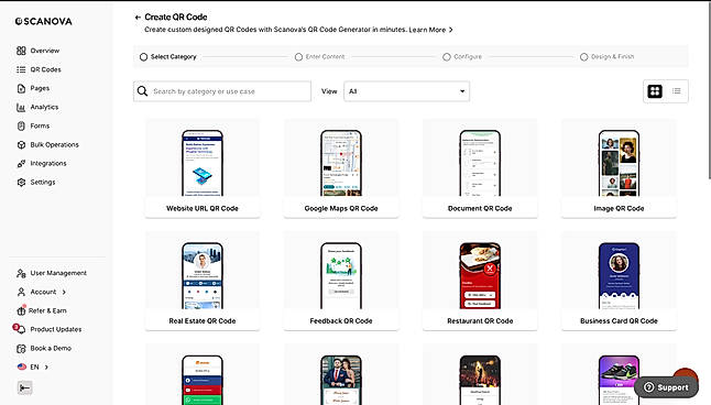 24+ QR Code types for any use case.