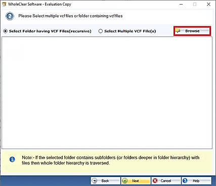 browse vcf files