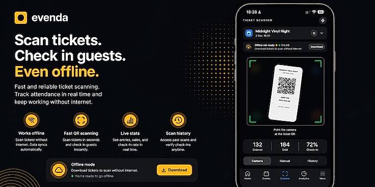 Scan Tickets Fast — Even Offline