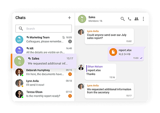 Team messaging