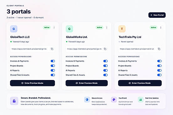 Admin Client Portal